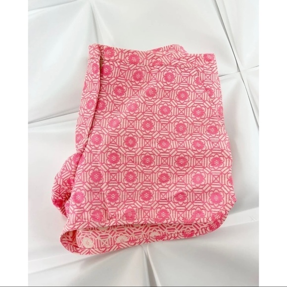 TOBI Womens Sz M Pink Cream Floral Jacquard Shorts - Picture 4 of 7